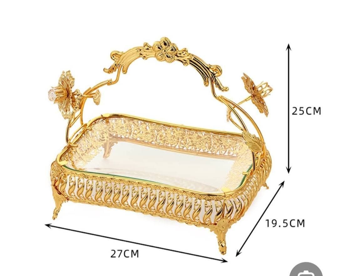 شياله حلويات دهبي لوكس مستطيله