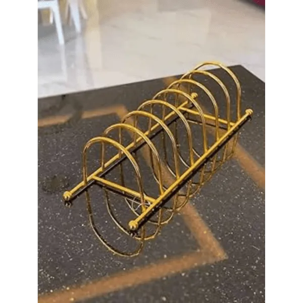 حامل اطباق لوكس ذهبي