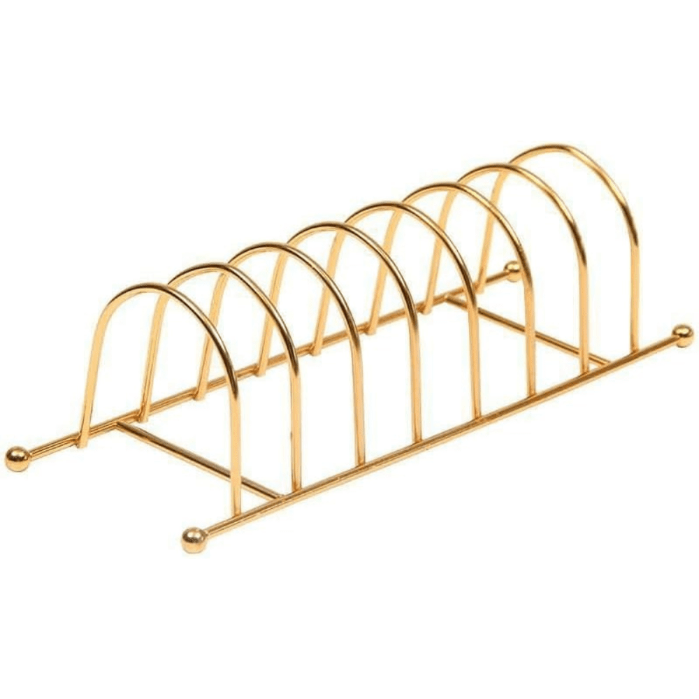 حامل اطباق لوكس ذهبي