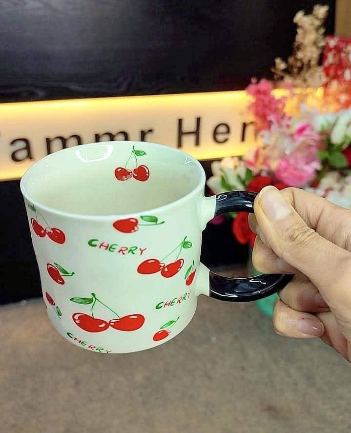 مج خزف مطبوع ك