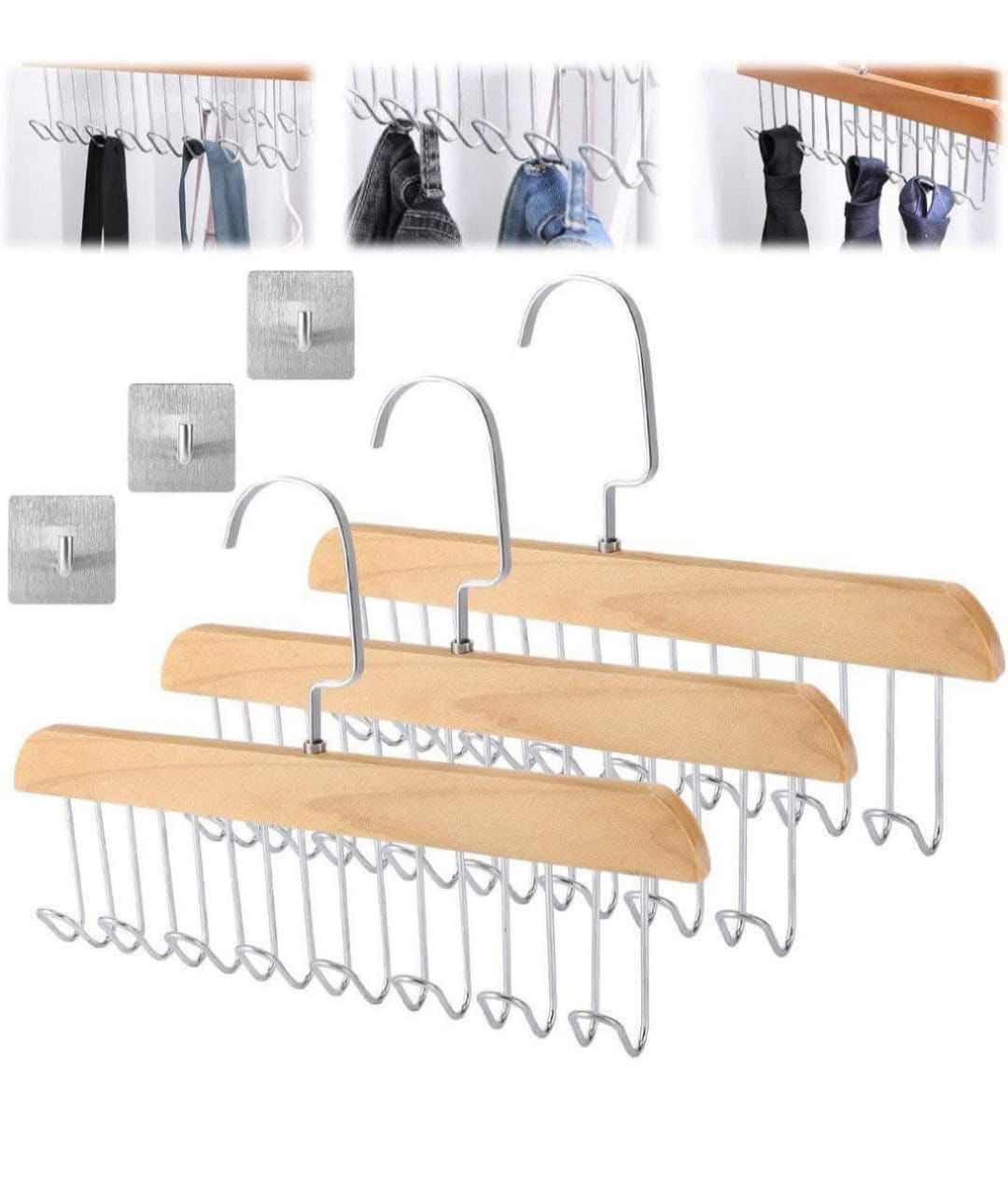 شماعه بنطلون خشب استيل