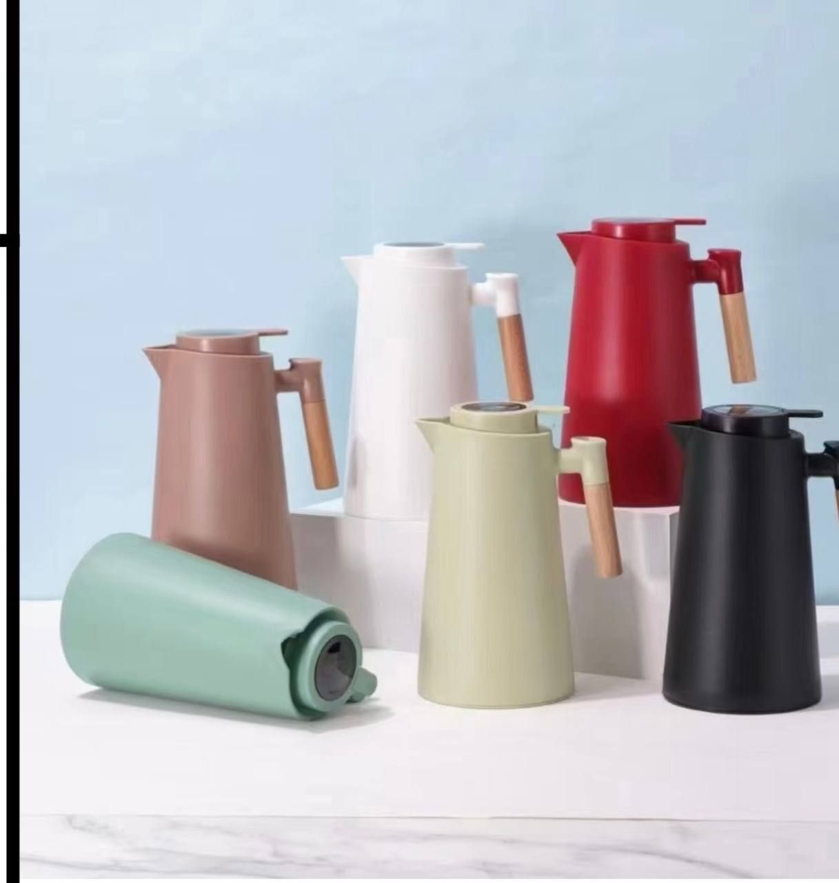 ترمس الوان بيد خشب