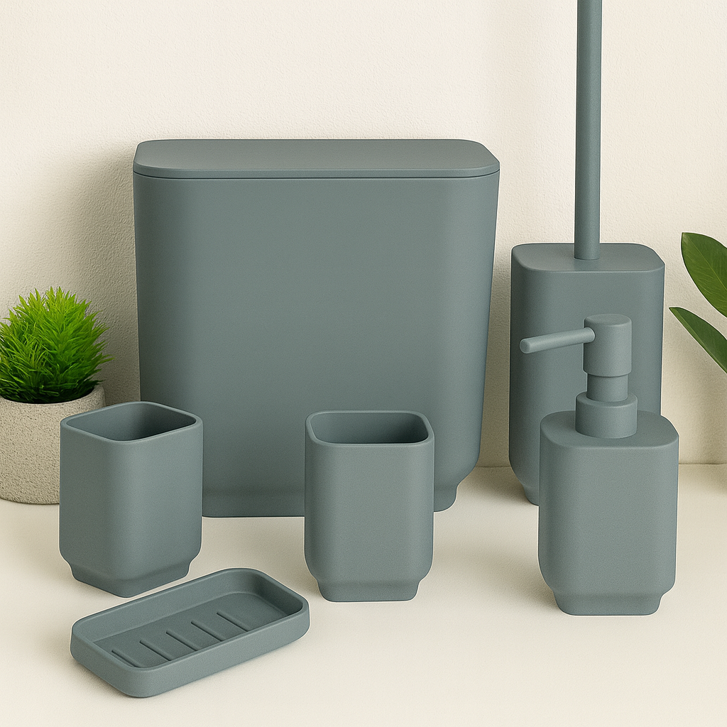 طقم حمام جراى 6ق