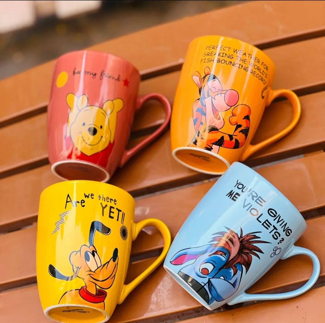 طقم مجات بورسلين 4ق ميكس اشكال ديزني