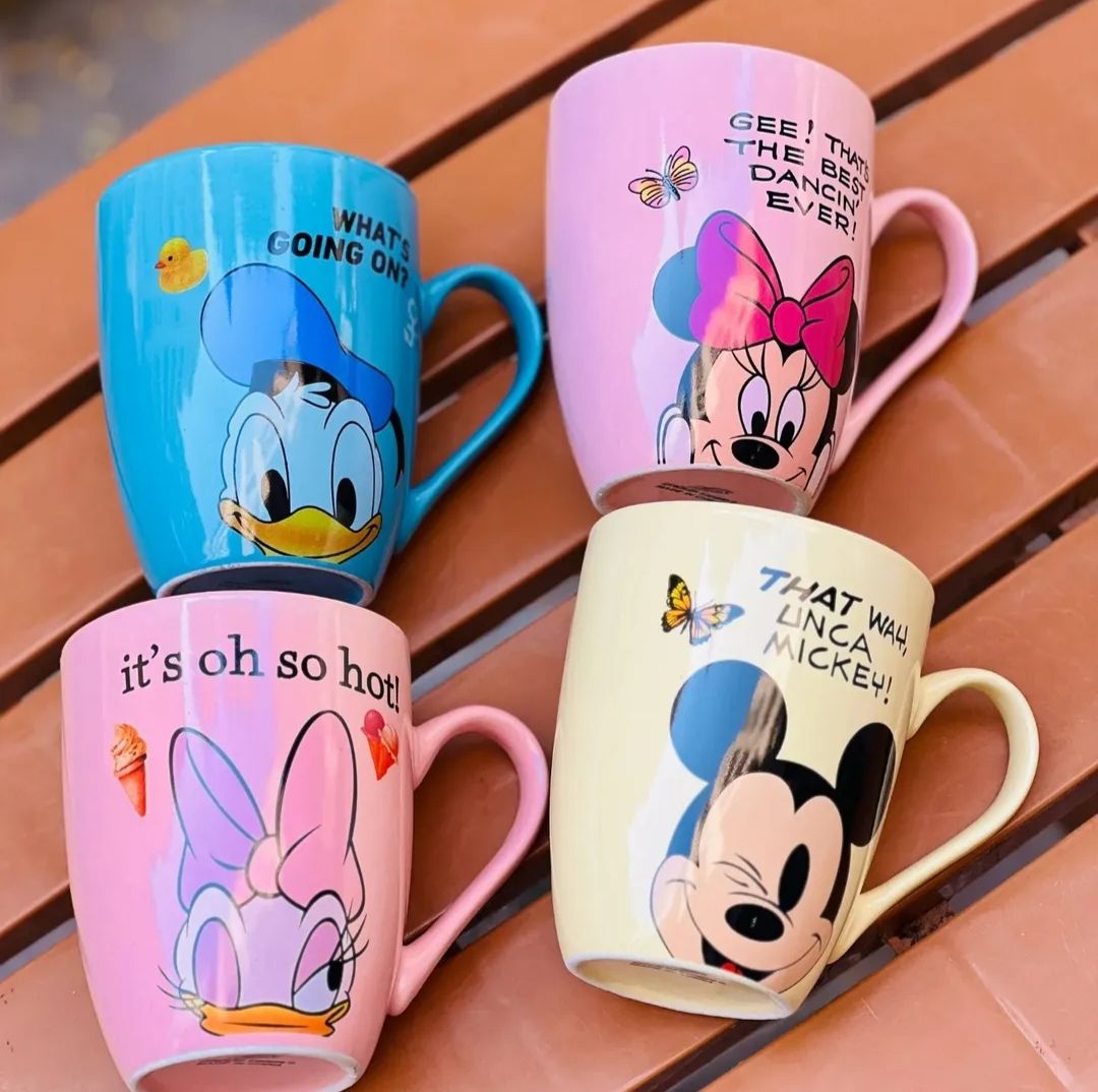 طقم مجات بورسلين 4ق ميكس اشكال ديزني