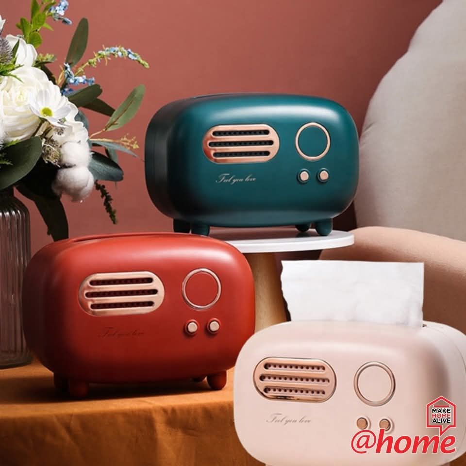 علبه مناديل شكل راديو