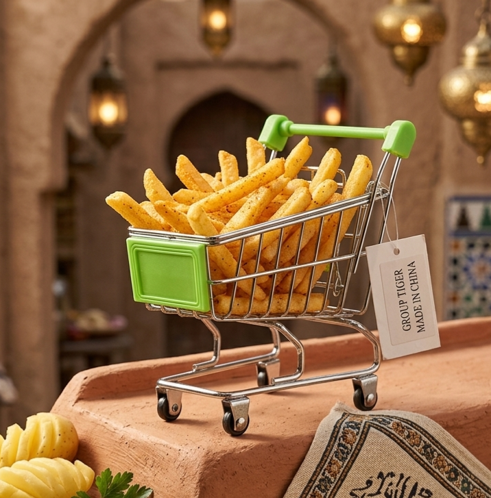 عربيه تقديم بطاطس ميني