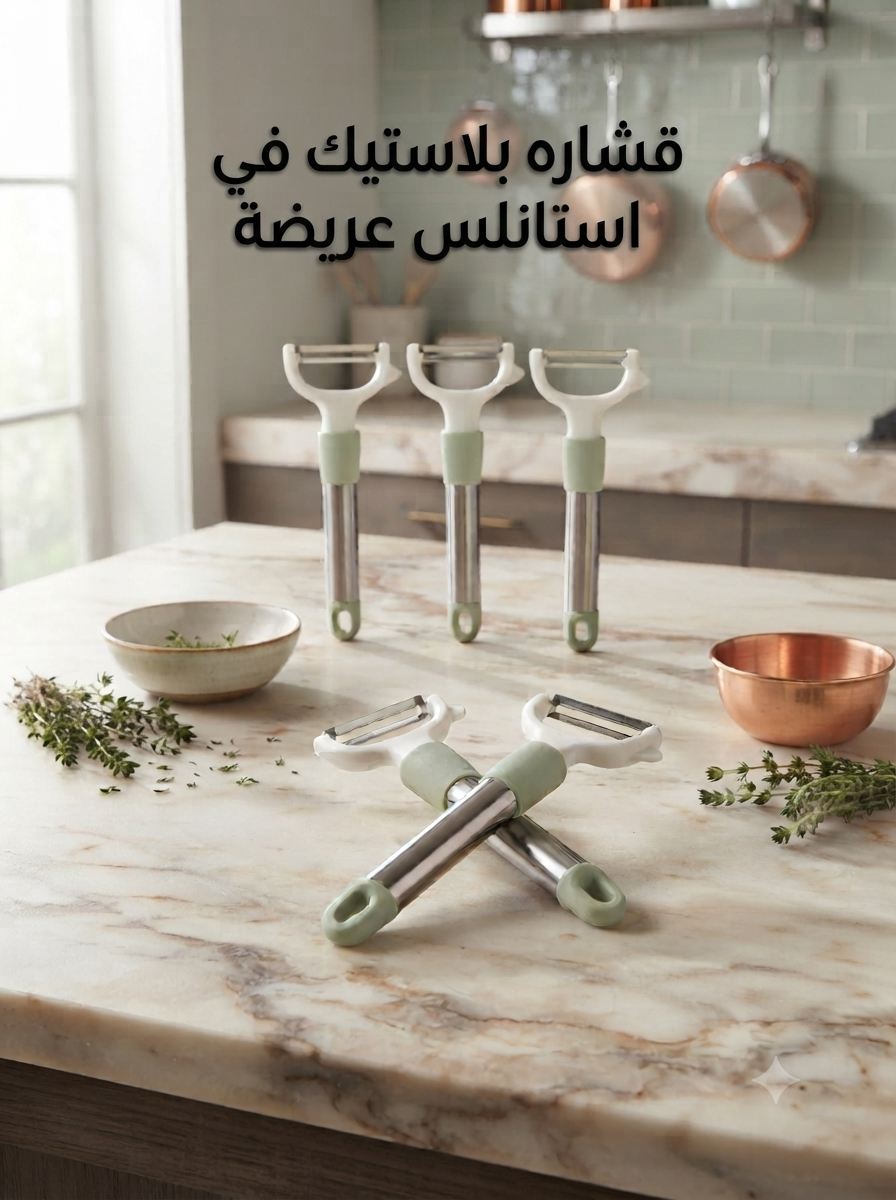 قشاره عريضه بلاستيك بيد استاليس