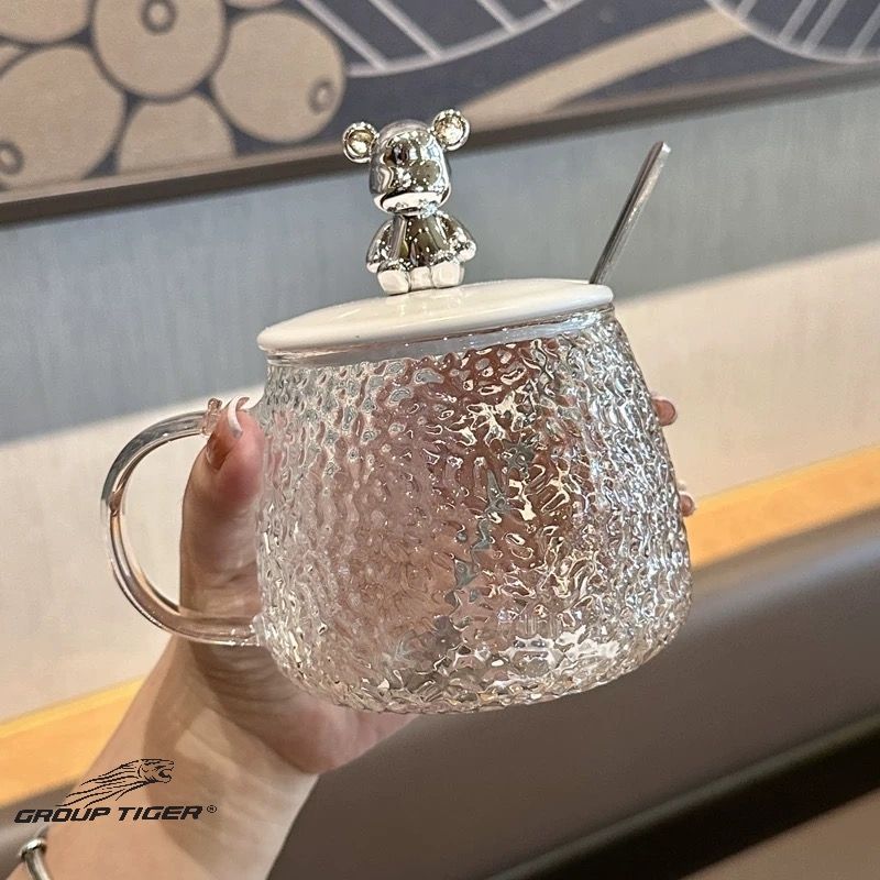 مج زجاج غطاء دبدوب